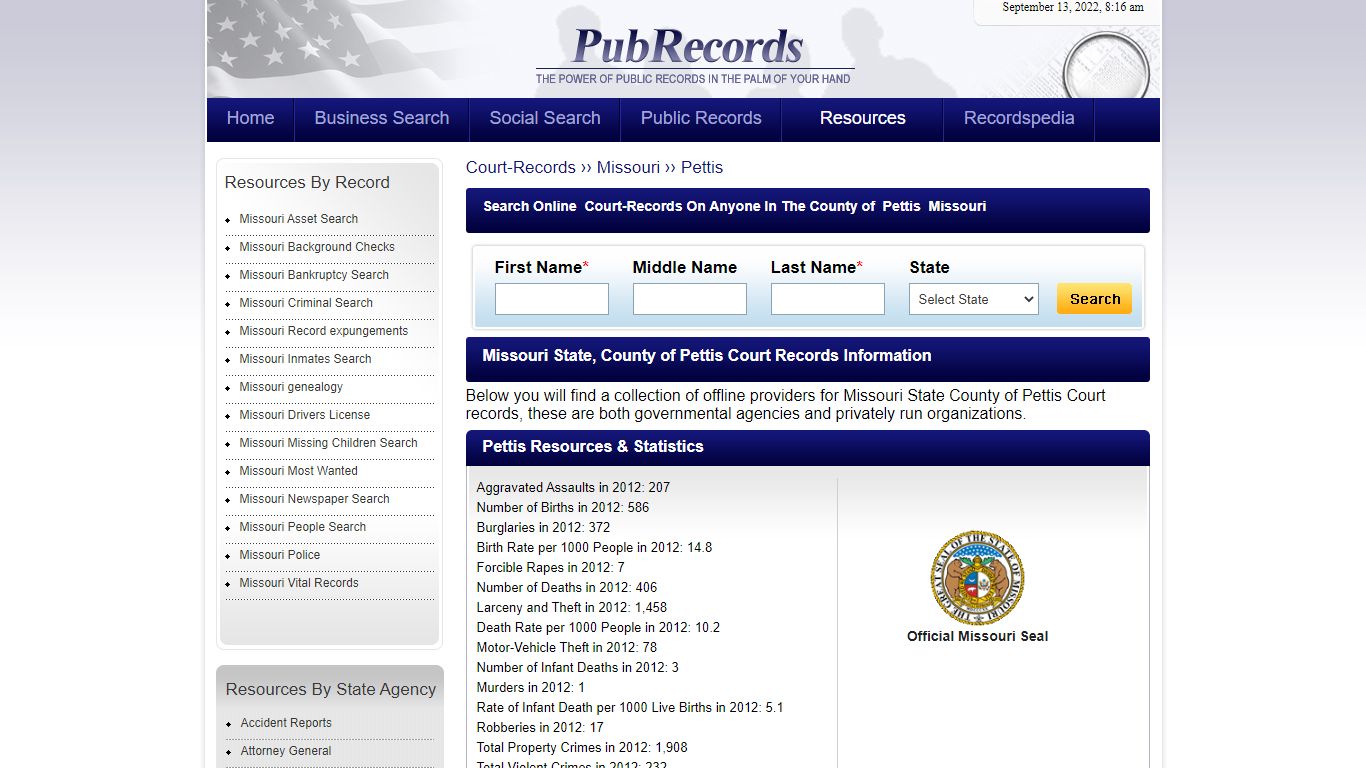 Pettis County, Missouri Court Records