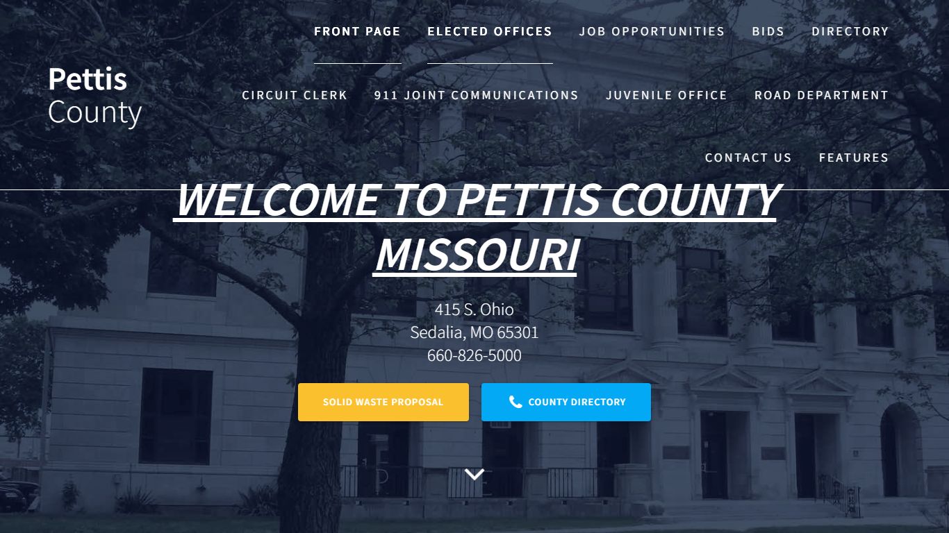 Pettis County – Homepage for Pettis County Missouri